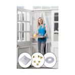 Ozcmax Mıknatıslı Manyetik Kapı Sinekliği Sineklik Tülü Perde (60CM x 210CM 2 Adet Tül)-