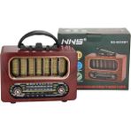 Ozcmax Orta Boy Retro Ahşap Tasarım Bluetooth Hoparlörlü Radyo – Fm/am Desteklli, Şarjlı ve Taşınabiliri Radyo NS-6636