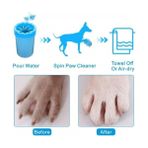 Ozcmax Pati Ayak Yıkama Kovası Silikon Jel Fırçalı Kedi Köpek (Küçük)