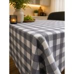 Özdağ Home Concept 150X150 cm Kırmızı Beyaz Pötikare Masa Örtüsü Dertsiz Kumaş Leke Tutmaz Silinebilir Mutfak Balkon Piknik Masa Örtüsü - Gri - Beyaz - 150 x 150 cm