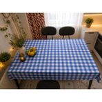 Özdağ Home Concept 150X150 cm Kırmızı Beyaz Pötikare Masa Örtüsü Dertsiz Kumaş Leke Tutmaz Silinebilir Mutfak Balkon Piknik Masa Örtüsü - Koyu Mavi - 150 x 150 cm