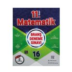 ÖZDEBİR YAYINEVİ Özdebir Yayınları 11.Sınıf Matematik 16 Branş Deneme Sınavı