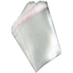 Özdem Ambalaj 10X25 cm Yapışkanlı Jelatin Poşet Bantlı Şeffaf Opp Torba Paket - 100 Adet