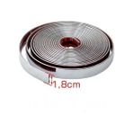 Özdemir Aksesuar 18 mm Krom Nikelaj Şerit 5 Metre Kolay Montaj ve Kaliteli PVC Malzeme