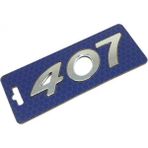 Özdemir Aksesuar Peugeot 407 Arka Bagaj Yazısı Kromaj 11 x 3 cm - Beyaz - 11x3 cm