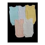 özdemirli bebe Askılı Basic Bisiklet Yaka Atlet Çıtçıtlı Badi 5li Paket 0-48 Ay 501