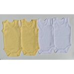 Özdemirli Bebe Jakarlı Klimalı Askılı Çıtçıtlı Badi 4 Lü Paket - 3 - 4 Yaş - Renkli