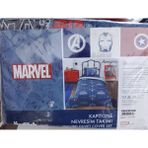 Özdilek %100 Pamuk Avengers Heroes Tek Kişilik Kapitone Çocuk Nevresim Takımı - Lacivert - 180 x 230 cm