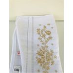 Özdilek 2 Adet Seda Nakışlı El-Yüz Havlusu Gold - 50 x 90 cm - Çok Renkli