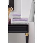 Özdilek 4 Parça Best Hamam Seti, Banyo Havlu Takımı-Pastoral Lila Gri - 70 x 150 cm
