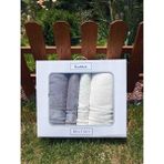 Özdilek 4 Parça Colourist Best Set ( Hamam Takımı ) - Gümüş - 90 x 150 cm - 50 x 90 cm
