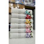 Özdilek 6 Adet Açelya Nakışlı Havlu Model 22-14 - Beyaz - 50 x 90 cm