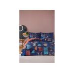 Özdilek 72040091 Colored Shape Ranforce Çift Kişilik Lacivert Nevresim Takımı