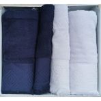 Özdilek Azura Lacıvert-A.grı Best Set Hamam Takımı - Standart - Lacivert - Gri