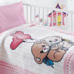 Özdilek Balonlu Pembe Bebek Battaniyesi