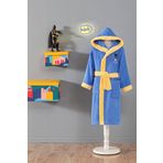 Özdilek Batman Gotham City Lisanslı 5/6 Yaş Kapüşonlu Çocuk Bornozu