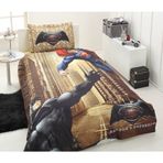 Özdilek Batman Süpermen City Tek Kişilik Lisanslı Battaniye
