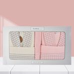 Özdilek BC105218 Graph Happy Set Pembe Krem Bornoz Seti