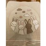 Ozdilek Bebek Battaniyesi Hello Rabbit Bej