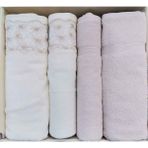 Özdilek Begonvil Krem Bej Banyo Havlu Takım 4 Parça Best Hamam Seti