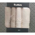Özdilek Best Hamam Seti, Banyo Havlu Takımı (Büyük Boy)-Colourist Bej Krem