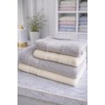 Özdilek Blossom Best Set Hamam Takımı Krem - Gri - 70 x 150 cm - Gri - Krem