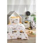 Özdilek Builder Tek Kişilik Lastikli Çarşaf Nevresim Takımı - Sarı - 160 x 220 cm