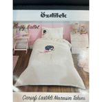 Özdilek Butterfly Ballet Tek Kişilik Lastikli Fitted Çarşaf Nevresim Takımı Pembe - 160 x 220 cm