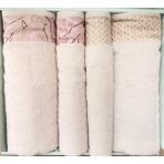 Özdilek Candıdum Krem/Pembe-Krem/Bej Best Set Hamam Takımı - Standart - Krem - Pembe
