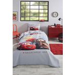 Özdilek Cars On The Road Tek Kişilik Disney Lisanslı Lastikli Çarşaf Kapitone Çocuk Nevresim Takımı