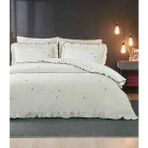 Özdilek Çift Kişilik Çarşafı Lastikli Nevresim Takımı Luminheart Özel Üretim 4 Yastık Kılıfı - 13-Krem - 200 x 220 cm