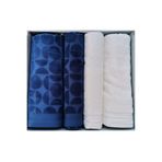 Özdilek Circular Best Set Krem İndigo Hamam Takımı