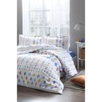 Özdilek Color Silices Çift Kişilik Lastikli Fitted Çarşaf Nevresim Takımı - 200 x 220 cm - Mavi