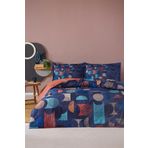 Özdilek Colored Shape Tek Kişilik Lastikli Fitted Çarşaf Nevresim Takımı