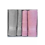 Özdilek Colourist Best Set Açık Gri Pembe Hamam Takımı