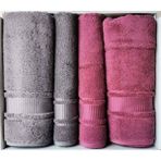 Özdilek Colourist Best Set Hamam Seti Banyo Havlu Takımı Açık Antrasit- Koyu Pembe - 75 x 150 cm