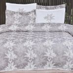 Özdilek Comfort Set Palm Çift Kişilik Yatak Örtüsü Gri - 250 x 260 cm