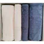 Özdilek Curve Best Set (Hamam Takımı) Krem-Indigo - Renkli - 70 x 150 cm