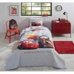 Özdilek Disney Kapitoneli Nevresim Takımı Tek Kişilik Ranforce Gri Cars Fast - Standart