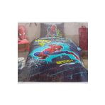 Özdilek Disney Ranforce Tek Kişilik Yatak Örtüsü Gri Spiderman Street