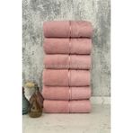 Özdilek Ditsy El-Yüz Havlusu 6 Adet Pamuk İpliği ile Yumuşak ve Dayanıklı Pembe