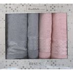 Özdilek Elissa Best Set (Hamam Takımı) Gri-Pudra - 70 x 150 cm - Gri - Pudra