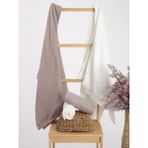 Özdilek Elissa Best Set Hamam Takımı - Krem - Taş - 75 x 150 cm - Krem Rengi