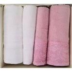 Özdilek Fıdelya Krem-Pembe Best Set Hamam Takımı - Standart - Çok Renkli