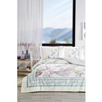 Özdilek Flor Bohemia Lila Ranforce Çift Kişilik Nevresim Takımı