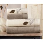Özdilek Fodero Havlu Seti Best Set Hamam Takımı Bej Krem-Bej - 90 x 150 cm - Çok Renkli
