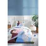 Özdilek Frozen Winter Tek Kişilik Disney Lisanslı Lastikli Fitted Çarşaf Çocuk Nevresim Takımı - 160 x 220 cm - Mavi