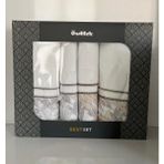 Özdilek Frunde Best Set Hamam Takımı Havlu Seti Gri-Kahve - 90 x 150 cm - Çok Renkli
