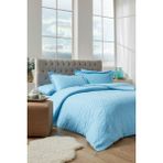 Özdilek Geometrik Çift Kişilik Jakarlı Saten Nevresim Takımı - 200 x 220 cm - Aqua