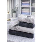 Özdilek Golden Palm Best Set (Hamam Takımı) Antrasit-A.gri - 90 x 150 cm - Antrasit - Gri